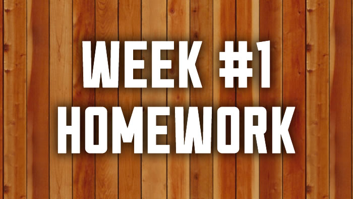Week #1: Real Manhood Homework