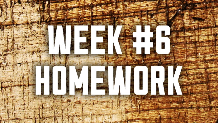 Week #6: Provision & Planning Homework