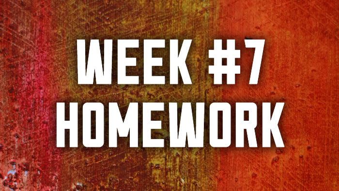 Week #7: Lust & Love Homework